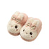 Plush Bunny Bow Kids Slippers