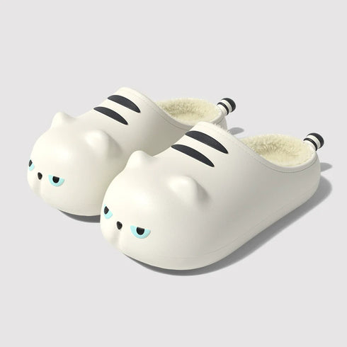 Grumpy Cat Face Lined Clogs