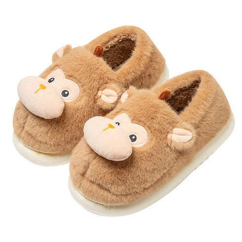 Cheeky Monkey Plush House Slippers