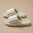Cozy Striped Terry Texture Slides