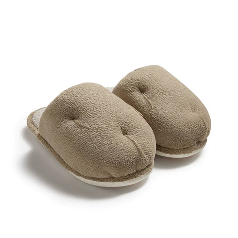 Cozy Potato Shape Fleece Slippers