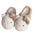 Bow Accent Leopard Plush Slippers