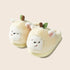 Cartoon Apple Puppy Plush Slippers