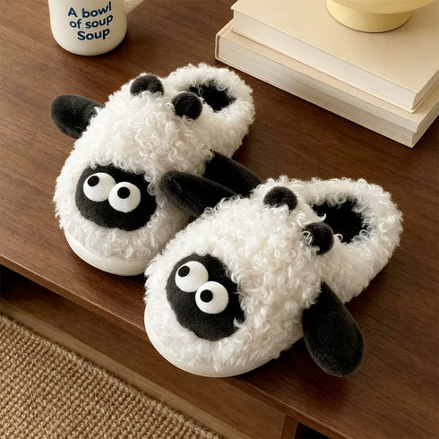 Fleece Cartoon Lamb House Slippers