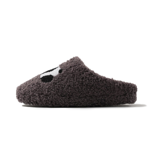 Fuzzy Panda Face Warm Slippers