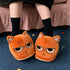 Grumpy Cat Face Plush Slippers