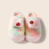 Cherry Topped Fuzzy Cake Slippers