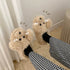 Puppy Plush Home Slippers