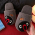Surprised Penguin Fish Fleece Slippers