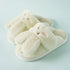 Fuzzy Bunny Ears House Slippers