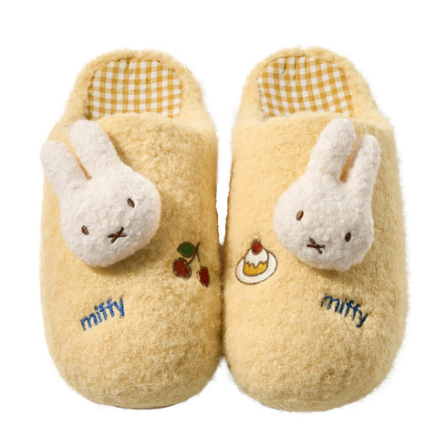 Plush Bunny Fuzzy House Slippers