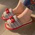 Bow Knot Woven Home Slides