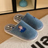 Playful Gingham Cartoon Home Slippers