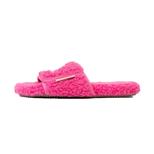 Cozy Sun Embroidered Fuzzy Slides
