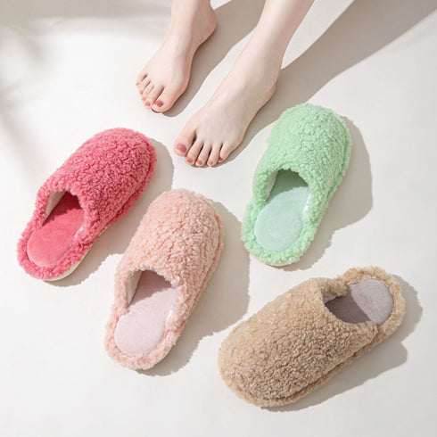 Pillow-Soft Sherpa Home Slippers