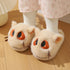 Fluffy Big Eye Kitty Slippers