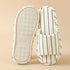 Breezy Pinstripe Linen Home Slides