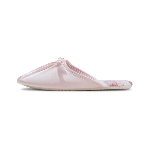 Silky Bow Pointed Home Slippers