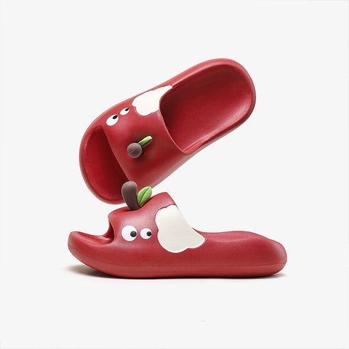 Playful Apple Cartoon Kids Slides