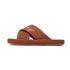 Breezy Embroidered Cross Strap Slides