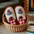 Mushroom Pop Gingham Slippers