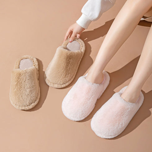 Pillow-Puff Closed Toe Slippers