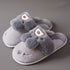 Fuzzy Bunny Ears House Slippers