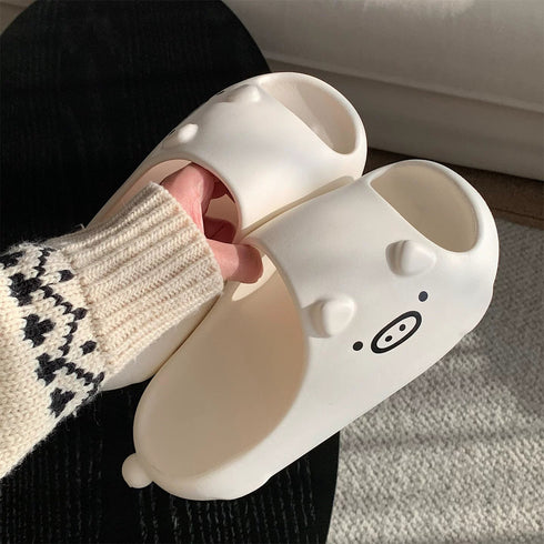 Quirky Cat Face Chunky Slides