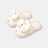 Polka Dot Bow Plush Slippers