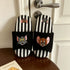 Cartoon Striped Open Toe Slides