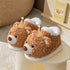 Fuzzy Teddy Bear Bootie Slippers