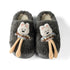 Fuzzy Puppy Character Plush Slippers
