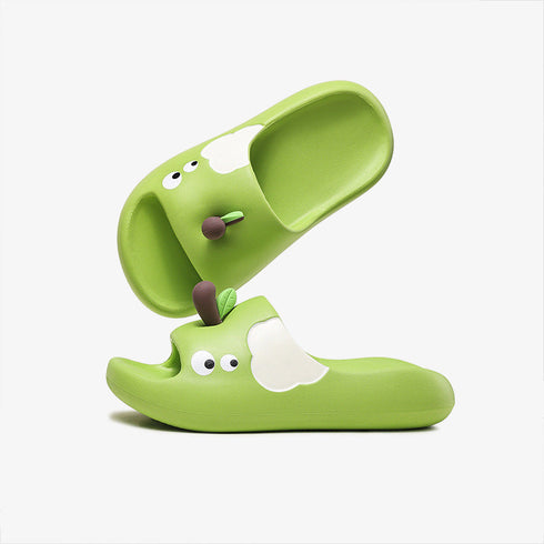 Playful Apple Cartoon Kids Slides