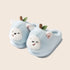 Cartoon Apple Puppy Plush Slippers