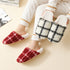 Chunky Check Sherpa Slippers