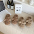 Teddy Bear Buckle Fleece Slippers