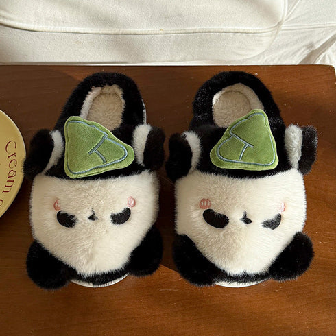 Playful 3D Animal Plush Slippers