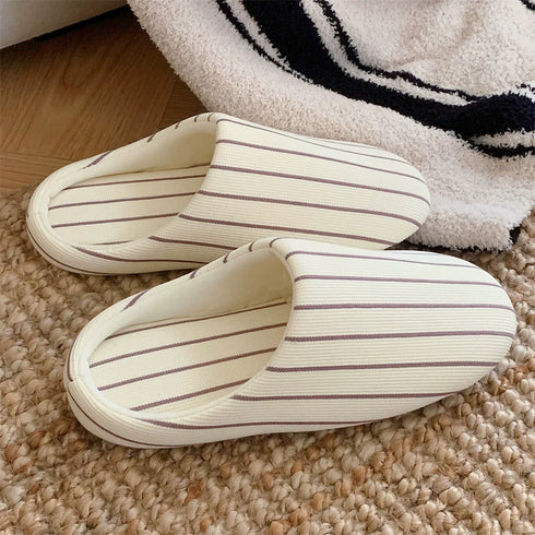 Slim Stripe Contrast Home Slippers
