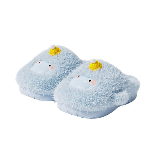 Fuzzy Monster Plush Winter Slippers