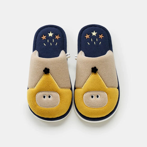 Embroidered Hooded Character House Slippers