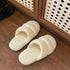 Puffy Waffle Open Toe Slides