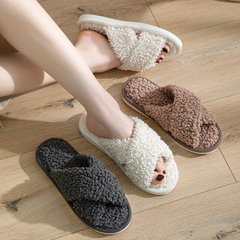 Loopy Crossband Lounge Slippers