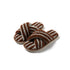 Striped Cross Strap Slippers