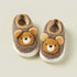 Fuzzy Bear Face Kids Slippers