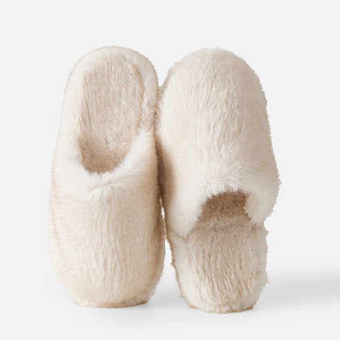 Plush Closed-Toe Cloud Slippers