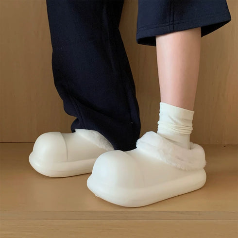Puffy Shell Lined Winter Clogs