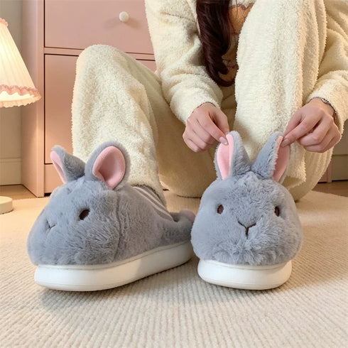 Hop Around Bunny Face Slippers