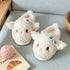Plush Lamb Bowknot House Slippers