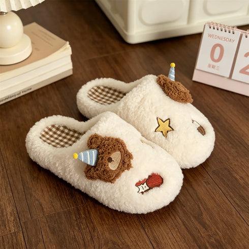 Party Bear Arch Support Slippers