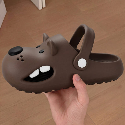 Cheeky Puppy Face Beach Clogs